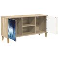vidaXL TV skrinka RAALTE 102 x 33 x 50 cm Sonoma Kompozitné drevo