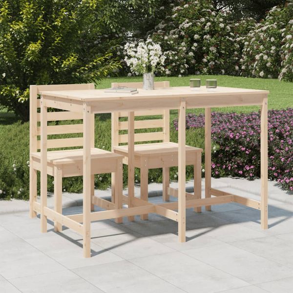 vidaXL Záhradný stolík 159,5x82,5x110 cm borovicový masív