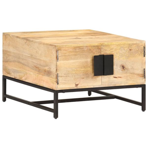 vidaXL Konferenčný stolík 67x67x45 cm, mangový masív
