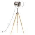 vidaXL Lampa na statíve, mangový masív 140 cm