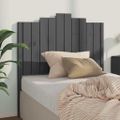 vidaXL Čelo postele sivé 106x4x110 cm masívna borovica