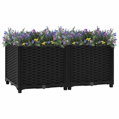 vidaXL Vyvýšený záhon 80x40x38 cm polypropylén