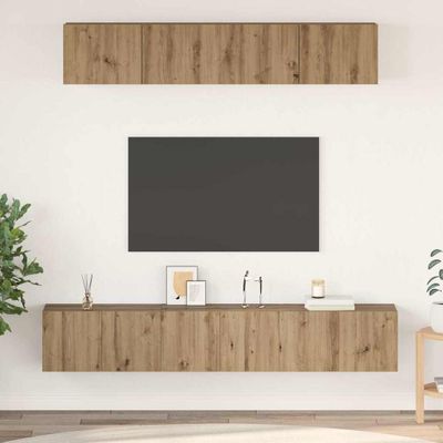 vidaXL Zostava TV skriniek 5 pcs Remeselný dub Kompozitné drevo