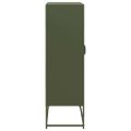 vidaXL Highboard Olive Green 68x39x123 cm Oceľ