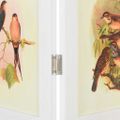 vidaXL Romdivider Panel Biela 106 x 165 cm MDF