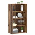 vidaXL Highboard Staré drevo 70 x 41 x 124 cm Kompozitné drevo