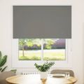 vidaXL Roleta Zatemnenie sivá 125x175 cm Šírka látky 121,6 cm