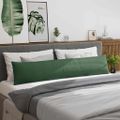 vidaXL Vankúše na pohovku 2 pcs Tmavozelená 200 x 40 cm