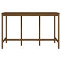 vidaXL Barový stolík medovo-hnedý 180x80x110 cm borovicový masív
