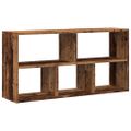 vidaXL Nástenná polica staré drevo 100x25x50 cm kompozitné drevo