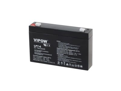 Batéria olovená 6V 7Ah VIPOW BAT0207