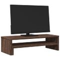vidaXL Stojan na monitor hnedý dub 54x22x15 cm kompozitné drevo