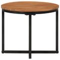 vidaXL Konferenčný stolík 35x35x30 cm akáciový masív a železo