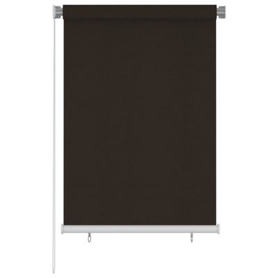 vidaXL Vonkajšia zatemňovacia roleta 100x140 cm hnedá HDPE