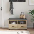 vidaXL Predsieňová lavica Sonoma dub 80 x 38 x 46 cm