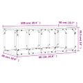vidaXL Konferenčný stolík dymový dub 100x50x35,5 cm kompozitné drevo