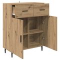 vidaXL Servírovacia skriňa Remeselný dub 69,5 x 34 x 90 cm