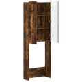 vidaXL Toaletná skriňa ZWOLLE Dymový dub 66 x 25,5 x 190 cm
