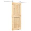 vidaXL Posuvné dvere Prírodná a biela 80 x 210 cm