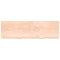 vidaXL Stolová doska 200x60x(2-4) cm neošetrený dubový masív