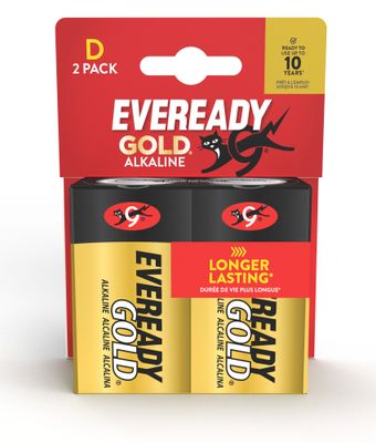 E301004400 Energizer Eveready Gold D/LR20 FSB2