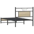 vidaXL Posteľný rám bez matraca dub sonoma 90x200 cm kompozitné drevo