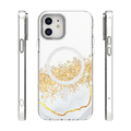Puzdro Epoxy Mag pre iPhone 12 / 12 Pro 6,1" biele