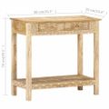 vidaXL Konzolový stolík 80x35x74 cm masívne mangovníkové drevo