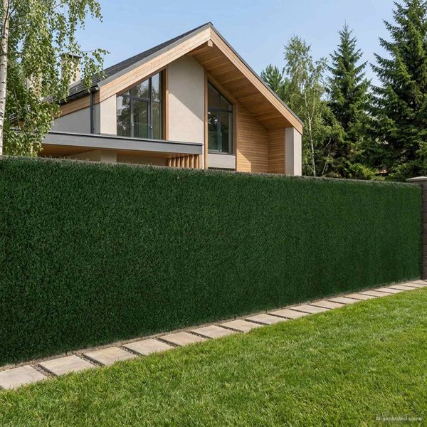 vidaXL Umelé oplotenie Tmavozelená 1 x 3 m PVC a oceľ