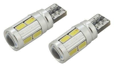 Žiarovka 10 SMD LED 3chips 12V T10 CAN-BUS ready biela 2ks