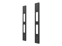 Montážna sada (rozširujúca sada VESA) - pre plochý panel - oceľ - čierna - montáž na stenu