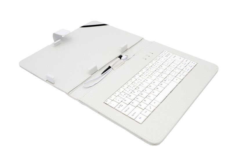 AIREN AiTab Leather Case 4 with USB Keyboard 10'' WHITE (CZ/ SK/DE/UK/US.. layout)