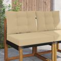 vidaXL Vankúš na vonkajšiu pohovku Polyester Béžová 60 x 50,5 cm