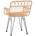 vidaXL Záhradné stoličky 2 ks s opierkami rúk 56x64x80 cm PE Rattan