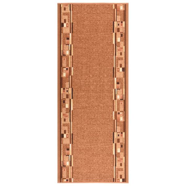 vidaXL Koberec behúň hnedý 100x250 cm protišmykový