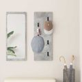 vidaXL Vešiak na stenu Nástenná montáž Betónová šedá 30 x 1,5 x 80 cm