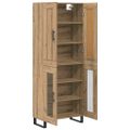 vidaXL Highboard 2 ks Remeselný dub 69,5 x 34 x 180 cm