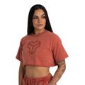 Dámske tričko CropTop Washed Terra - STRIX