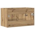 vidaXL Skrinka do kúpeľne dub artisan 90x38,5x46 cm kompozitné drevo