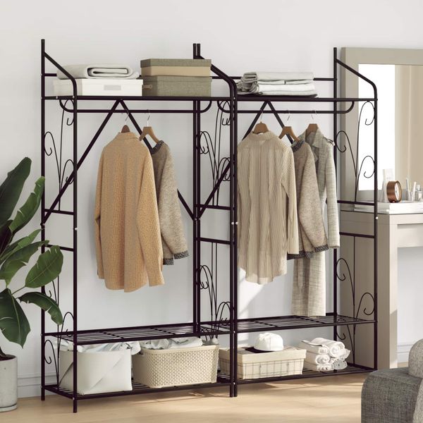 vidaXL Otvorená skriňa Jednofarebný 2 pcs 78 x 36 x 158 cm
