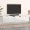 vidaXL Nástenné skrinky 2ks lesklé biele 60x36,5x35cm spracované drevo