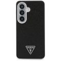 Guess case Fixed Glitter Triangle MagSafe pre Samsung Galaxy S26 čierna