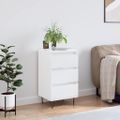 vidaXL Komoda lesklá biela 40x35x70 cm kompozitné drevo