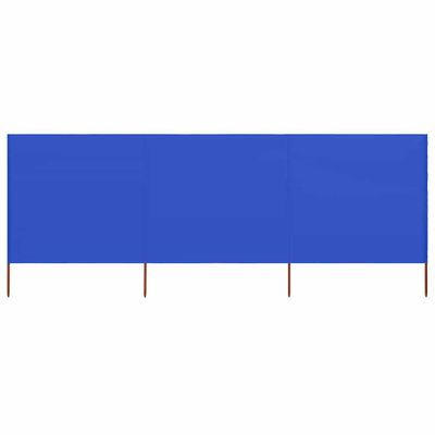 vidaXL 3-panelová zábrana proti vetru látková 400x120 cm azúrovo-modrá
