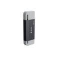 Čítačka kariet Devia 2v1 EL239 USB/USB-C 2.0 čierna