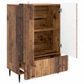 vidaXL Servírovacia skriňa Staré drevo 66 x 34,5 x 97 cm