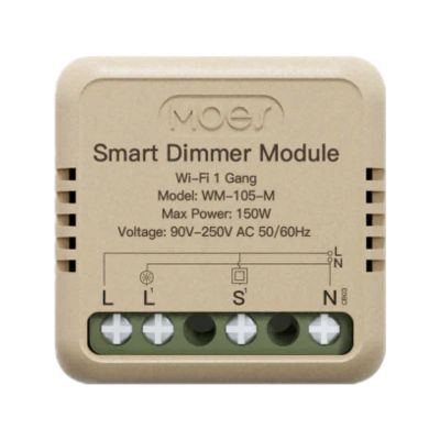 Smart ovládač osvetlenia MOES Switch Module MS-105 WiFi Tuya