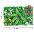 vidaXL Umelý plot z rastlín 24 ks zelený 40x60 cm
