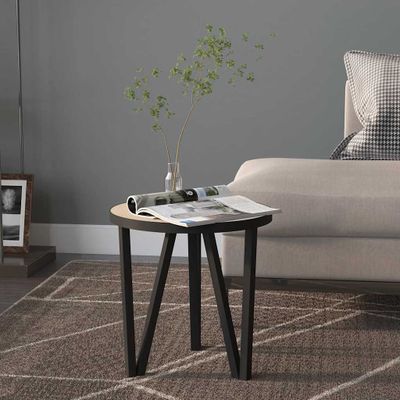 vidaXL Čajový stolík dub sonoma Ø35 cm MDF