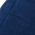 vidaXL Záťažová prikrývka modrá 200x225 cm 13 kg látka